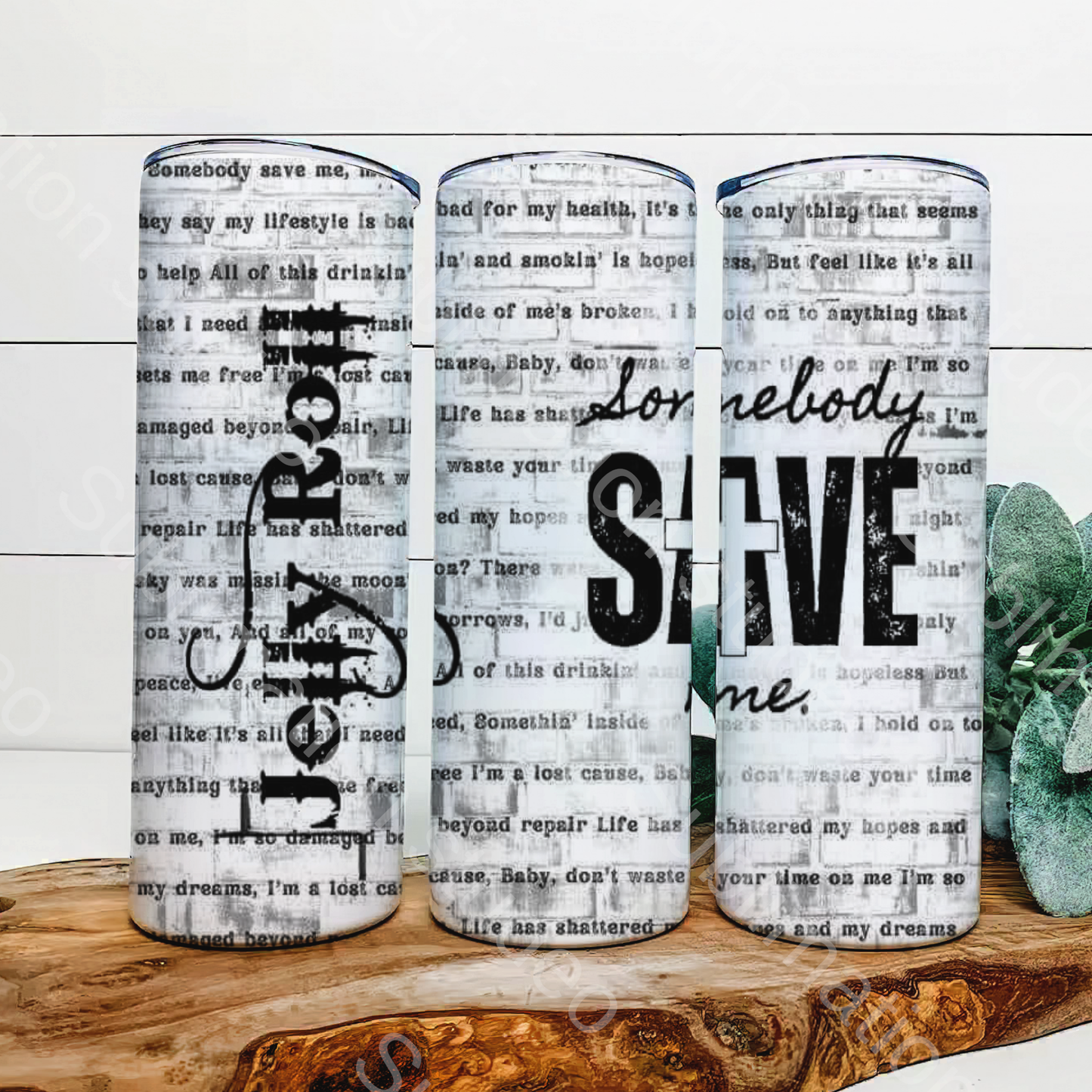 Somebody save me- Jelly Roll 20 oz tumbler