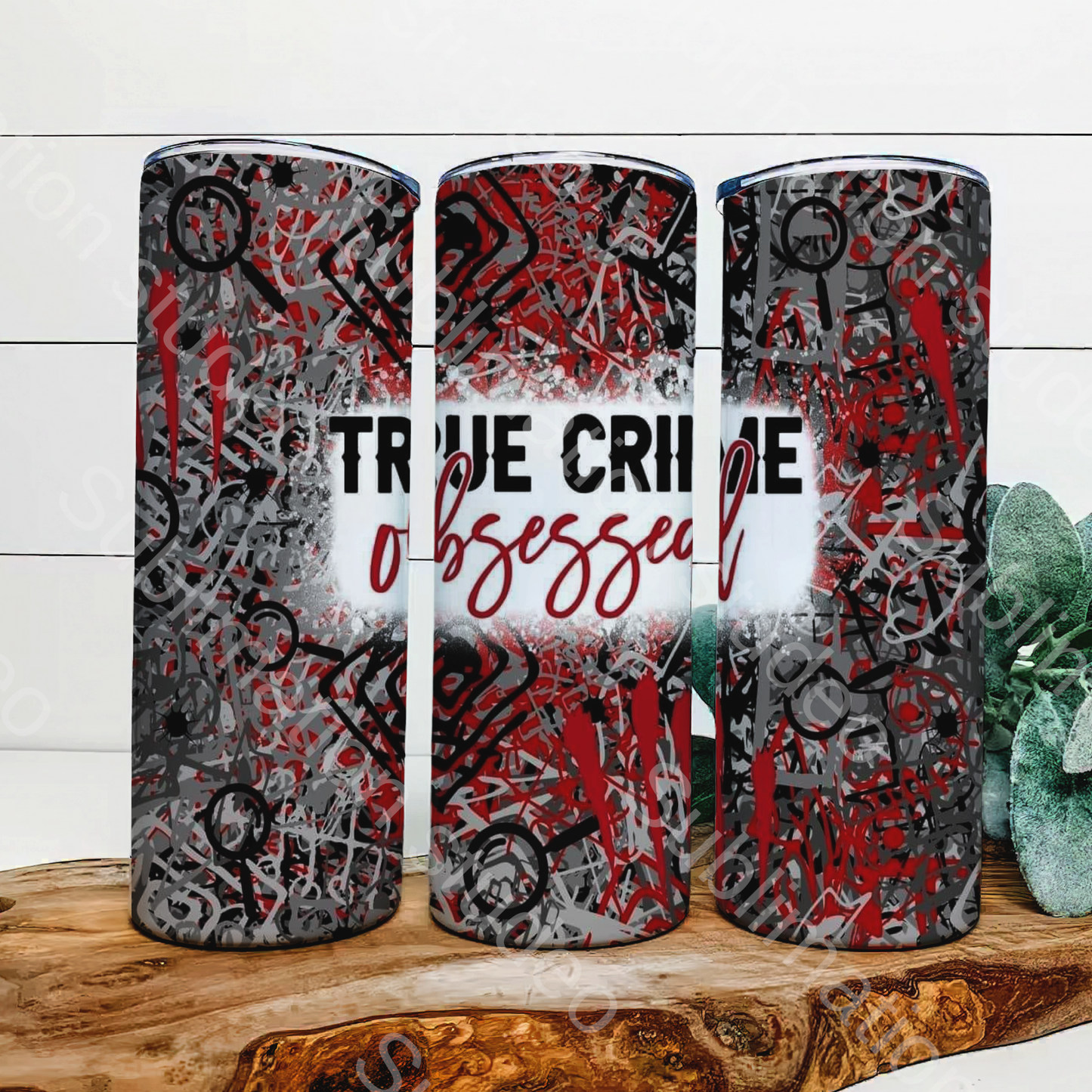 True crime obsessed 20 oz tumbler