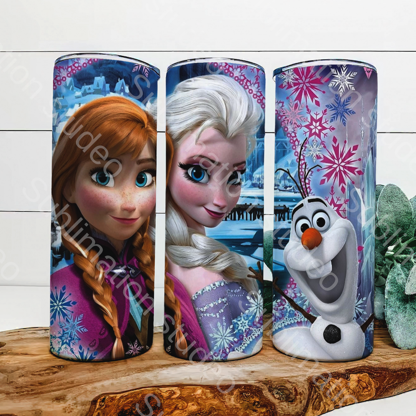 Anna, Elsa & Olaf 20 oz tumbler